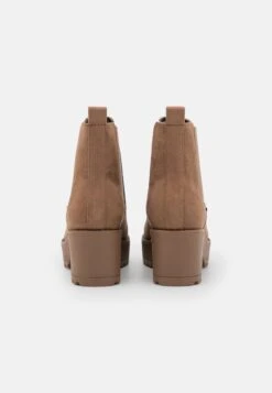 Enkellaarsjes Met Plateauzool - Taupe -Even-Odd Winkel e65dde48ebd840628b199849b4cdd7ee