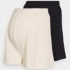 2 Pack- Shorts - Black/ Beige -Even-Odd Winkel e9130373a2894f7b8a76c80f586aa5eb