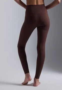 ESSENTIAL FULL LENGTH HIGH RISE LEGGINGS - Tights - Dark Brown -Even-Odd Winkel eb1bc24c10f74cf08ccf46b7fa219955