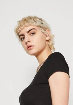 Even&Odd 2 Pack - T-Shirt Basic - Black/Grey -Even-Odd Winkel ec99853753b544b49bff72c681e639da