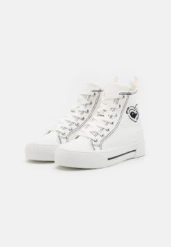Even&Odd Love - Sneakers Hoog - White/Black -Even-Odd Winkel f566ee2e3159495b8a9310c69af3b53e