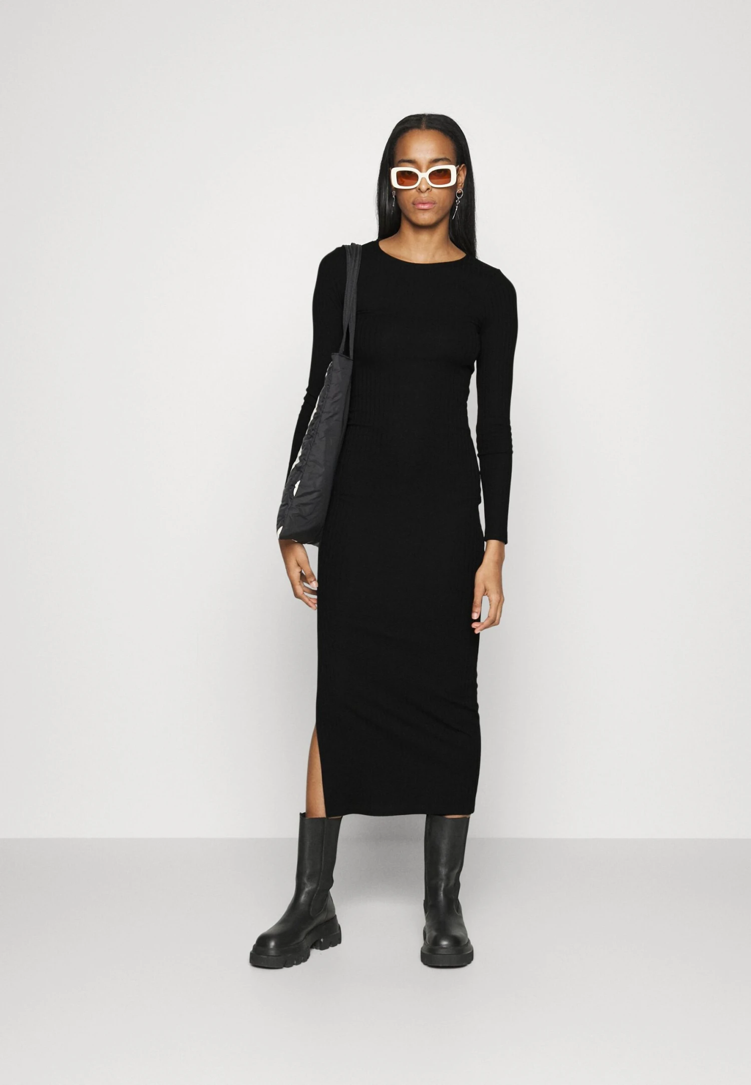 Column Maxi Dress- Maxi-Jurk - Black 4 Column Maxi Dress- Maxi-Jurk - Black - Afbeelding 2