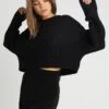 Even&Odd Cropped Jumper - Trui - Black -Even-Odd Winkel fd3bd6122f154dad894d971b813e9d0b