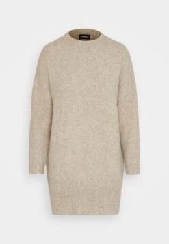 Even&Odd Gebreide Jurk - Brown -Even-Odd Winkel fd90df7a2f1e473391cf83853f73dc98