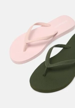 Even&Odd 2 Pack - Teenslippers - Khaki/Pink -Even-Odd Winkel ff98aaefd2c24af0b4558201d02c0025